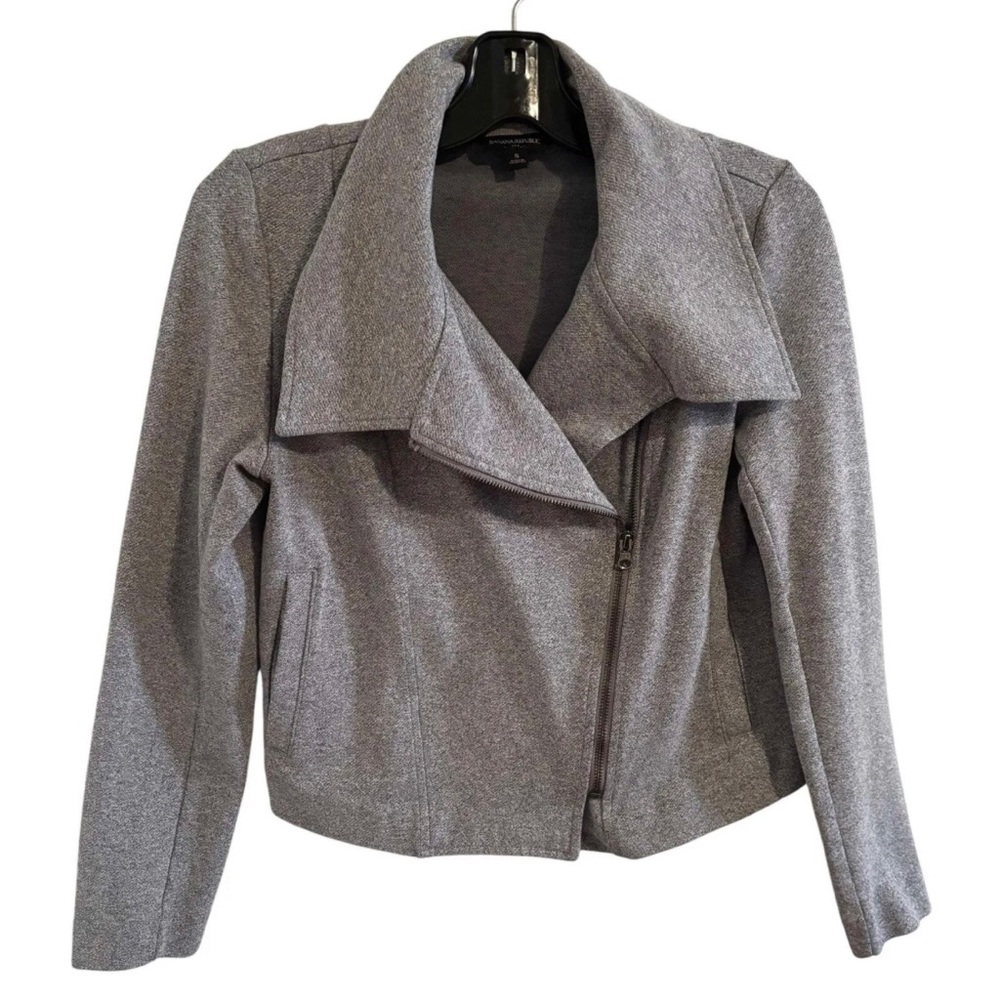 Gray Banana Republic Asymmetrical Women's Jacket